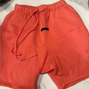 Essentials Vibrant Coral Athletic Shorts